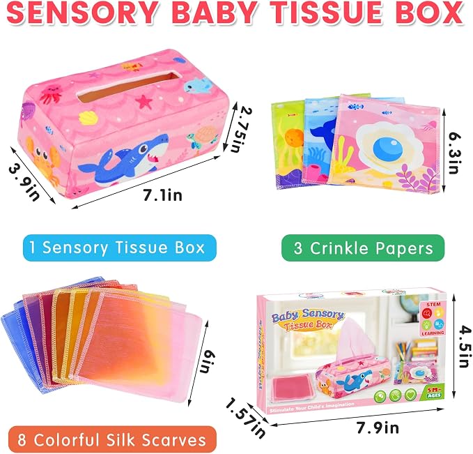 Baby Tissue Box Toys: Montessori Toys for Babies 6-12 Months - Image 2