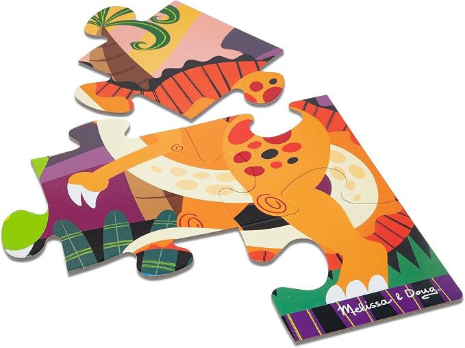 Melissa & Doug Dinosaur Dawn Jumbo Floor Puzzle (24 Pieces, 2 x 3 Feet), Jigsaw Puzzle for Preschoolers and Kids Ages 3+ - FSC Certified - Image 6