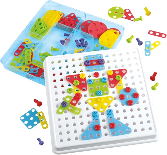 Kidoozie Create & Construct Building Kit, S.T.E.A.M Mosaic Art Activity for Children Ages 3+ by EPOCHEverlastingPlay