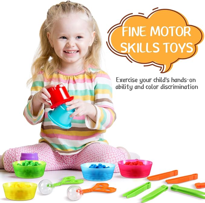 Honoson 138 Pcs Fine Motor Skills Toys for Early Sensory Education - Image 5