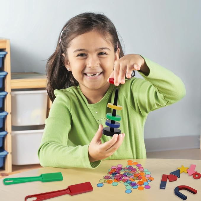 SAYAYA 228 PCS Magnetic Science Kit for Kids - Magnetic Balls, Bingo Wands with Chips, STEM Learning Set Magnet Toys for Classroom, Back to School Supplies, Educational Activities Gift for Boys Girls - Image 6