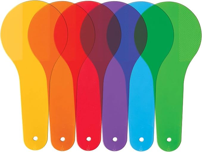 Learning Resources Color Paddles - Set of 18 Paddles, Grades PreK/Ages 3+ Preschool Science for Kids, Classroom Supplies - Image 2