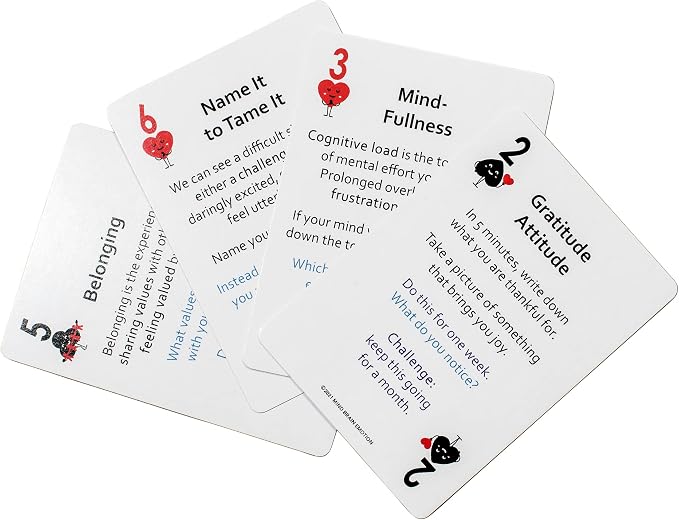 Mind Brain Emotion 52 Essential Coping Skills Cards - Self Care Exercises for Stress and Social Anxiety Relief - Resilience, Emotional Agility, Confidence Therapy Games for Teens, Adults - Image 7