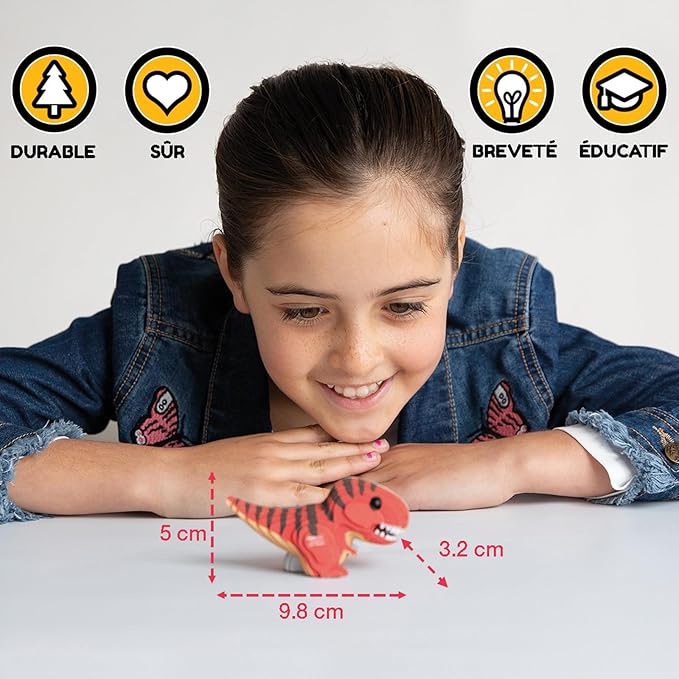 Eugy Stingray 3D Puzzle - 50 Piece Eco-Friendly Educational Toy Puzzle for Boys, Girls & Kids Ages 6+