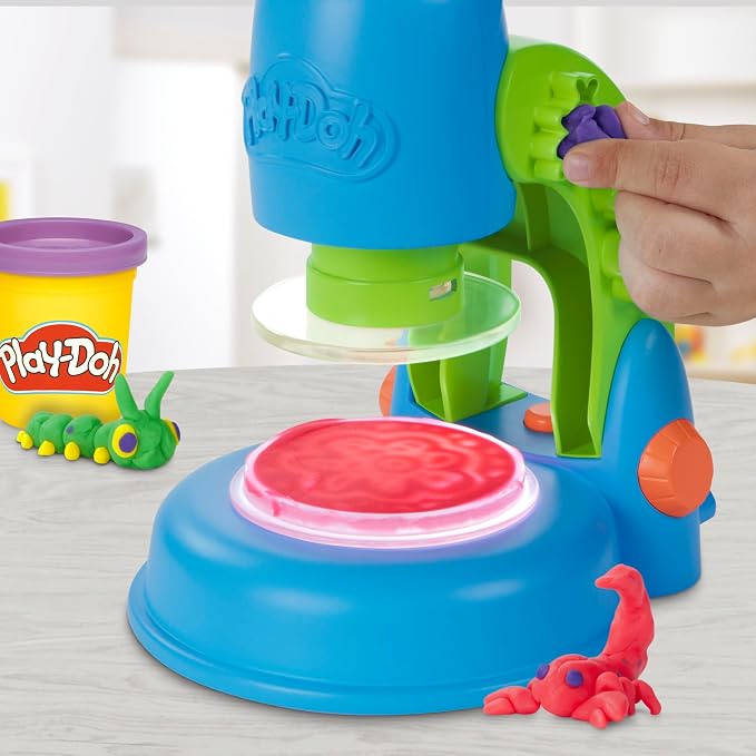 Play-Doh Light & Look Microscope for Kids, Electronic Preschool Toys for Girls & Boys, 9 Accessories & 5 Colors, Back to School Gifts, Ages 3+ - Image 10