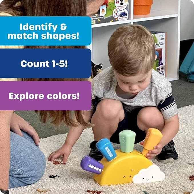 Learning Resources Sunshine Shape Sorter, Fine Motor Skills, Numbers Matching Skills Activities, Montessori Toddler Toys, Sensory Bin for Kids, Preschool Activities, Girls and Boys Gifts - Image 3