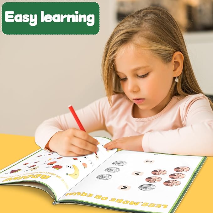 chiazllta Money Activity Workbook Set of 2 Coin Recognition and Counting Practice Workbook Pennies Nickels Dimes Quarters Dollars Full Color Money Skills Practice Book - Image 4