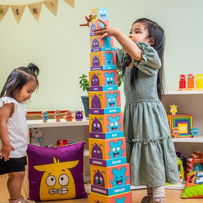 Open The Joy Tower of Emotions: Kids Emotional Intelligence Building Game, Mindfulness Activities, and Stress Relief Techniques for Ages 4 and Up - Image 2