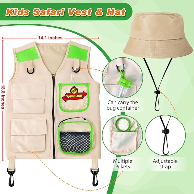 YOPINSAND Kids Explorer Kit & Bug Catcher Kit, Kids Outdoor Exploration Set - Image 2