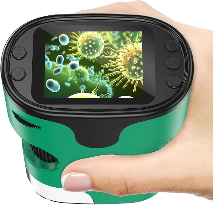 Kids Digital Microscope Science Gift: Complete STEM Toy Kit for Ages 4-12 by BEBANG