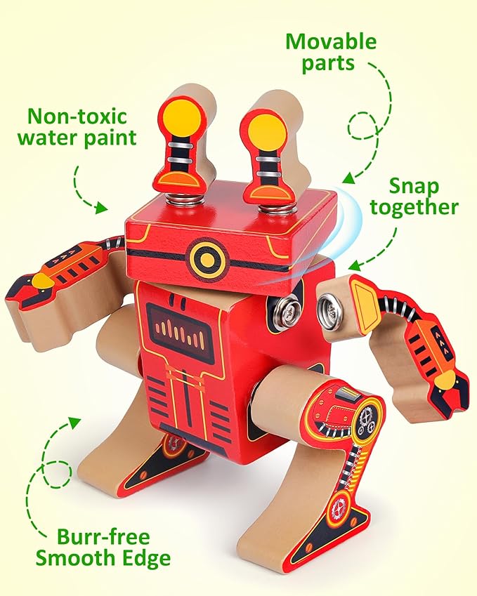 Coogam Fine Motor Building Robot Blocks for 3 4 5 Years Old Kids - Image 6