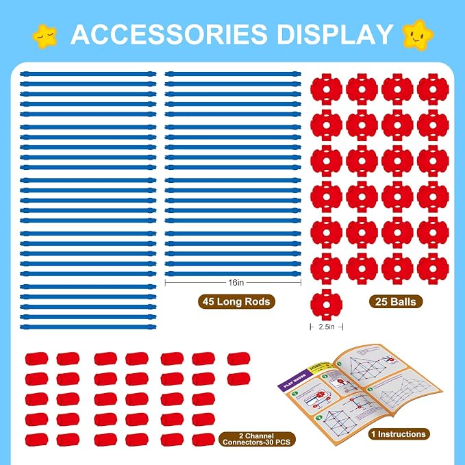 SpringFlower Fort Building Kit for Kids,STEM Construction Toys, Educational Gift for 3 4 5 6 7 8 9 10 11 12 Years Old Boys and Girls,Ultimate Creative Set for Indoor & Outdoors Activity,100 Pcs - Image 5