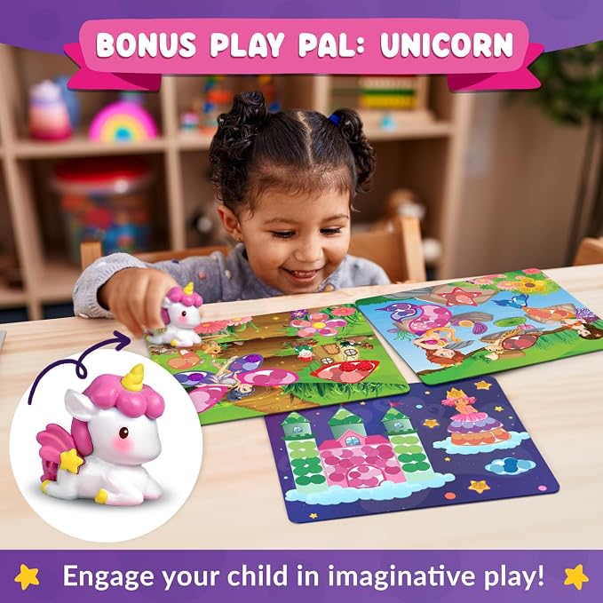 Dot Art Activity - Unicorn & Princess Sticker Kit, Toys for 3 Year Old Girl - Image 5