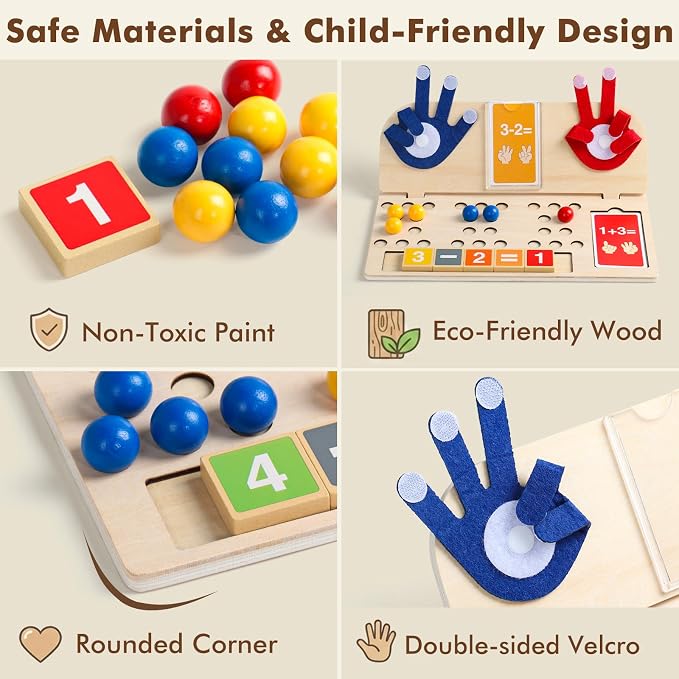 Math Manipulatives Montessori Toys for 3 Year Old Preschool Educational Toy - Image 5