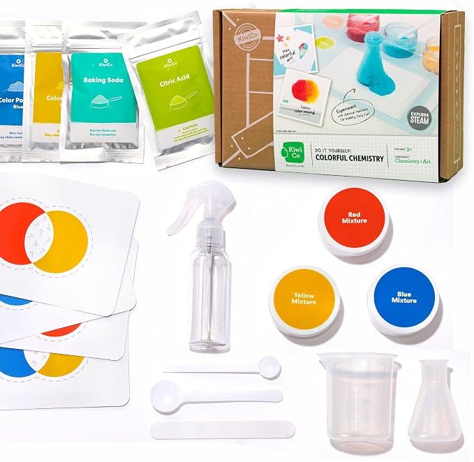 KiwiCo - Colorful Chemistry Set and Science Kit with Safe Chemical Reactions, for 3-8 Year Old Boys & Girls by KiwiCo