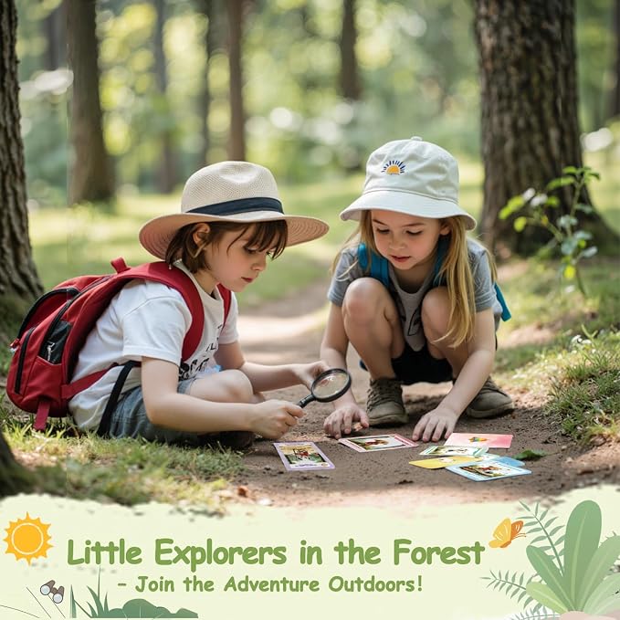 Kids Nature Scavenger Hunt – Outdoor Game for Kids | Laminated Waterproof, Wipe-Clean | 55 Cards, 5 Themes, Spinner & Stickers, Soft-Touch | Ages 3–12 Stocking Stuffers - Image 8