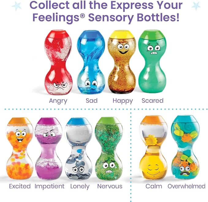 hand2mind Express Your Feelings Sensory Bottles- Secondary Emotions - Image 6