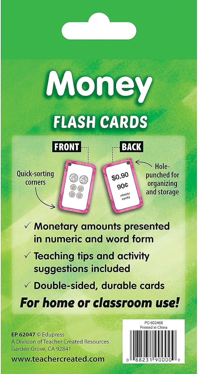 Teacher Created Resources Money Flash Cards (EP62047) - Image 4