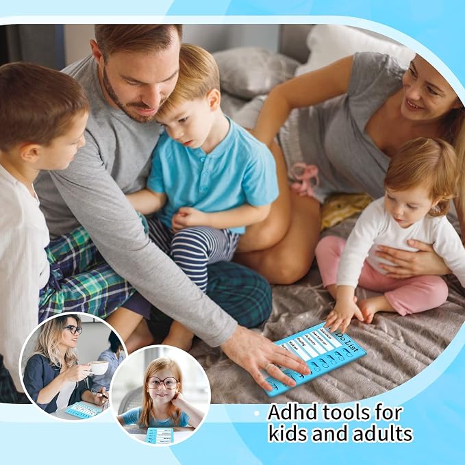 Chore Chart for Kids,To Do List, Daily Routine Chart, and Schedule Board-Checklist and Portable Memo for Efficient Task Management and Planning (blue) - Image 5