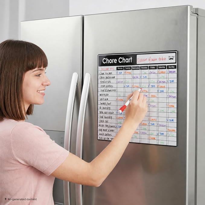Mr. Pen- Magnetic Dry Erase Chore Chart for Fridge - Image 7