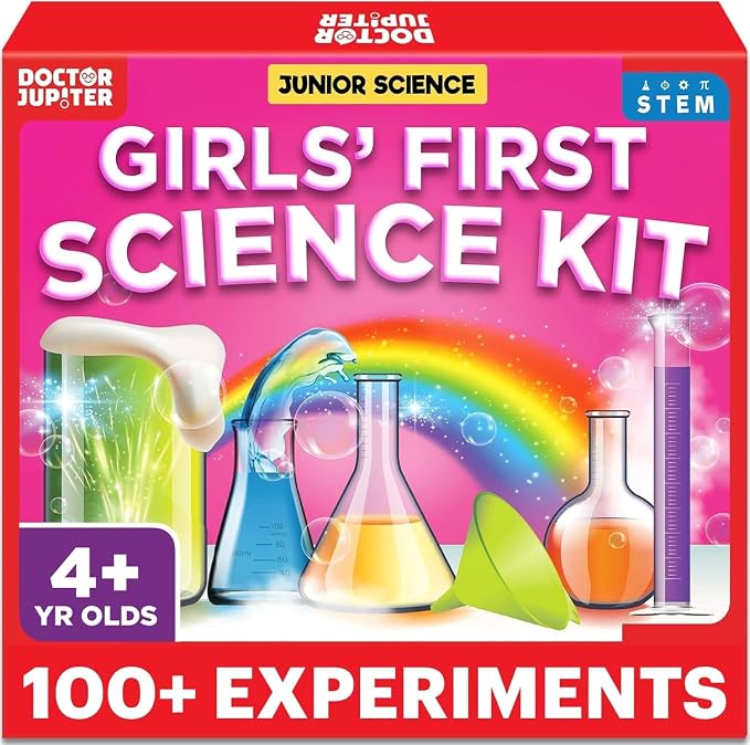 Doctor Jupiter Girls' First Science Experiments Kit for Kids Ages 4+ by DoctorJupiter