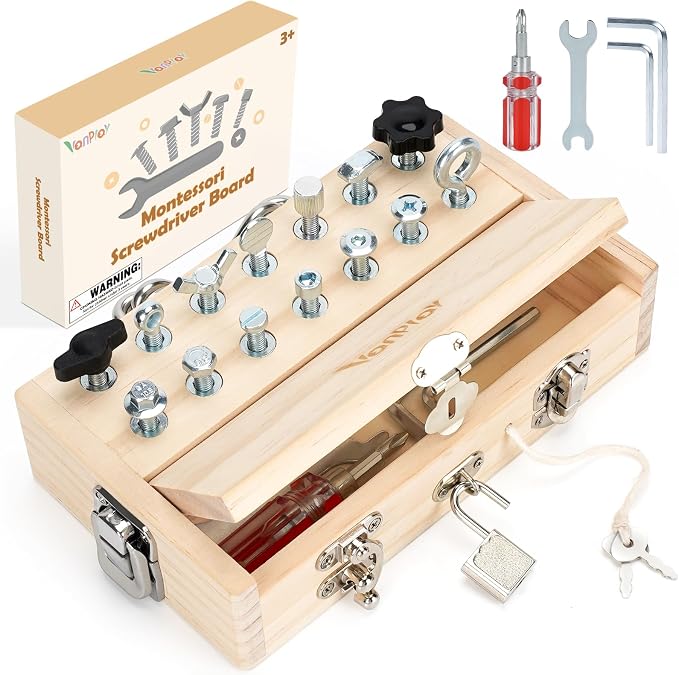 Vanplay Montessori Busy Board Toys for 3 4 5 Year Olds Boy Birthday Gifts by Vanplay