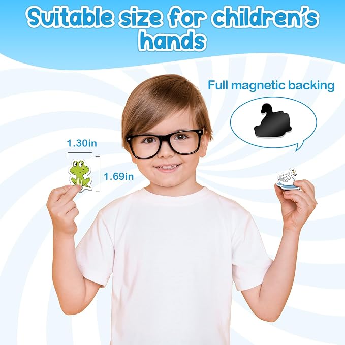 Kasfalci CVCC & CCVC Word Games, 50 Magnetic Foam Objects Fridge Magnets for Kids, Speech Therapy Toys for Toddler, Learn to Read Spelling Reading Learning Phonics for Preschool Kindergarten Classroom - Image 6
