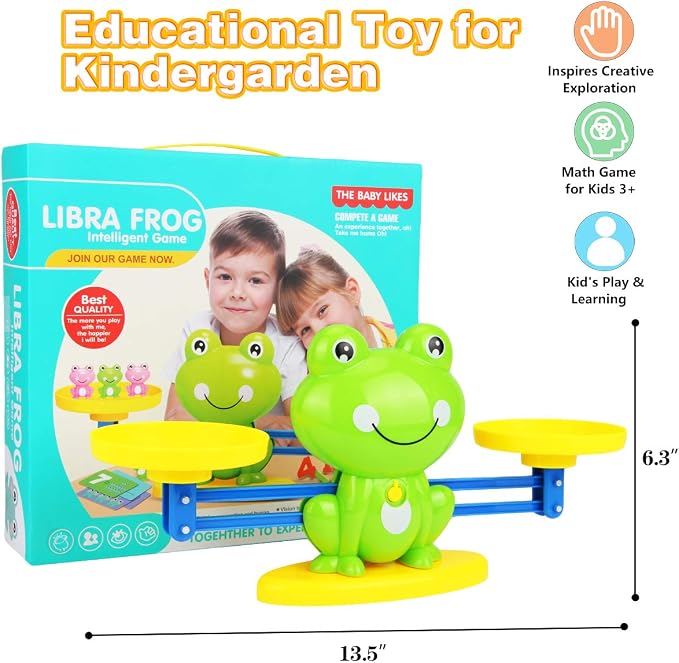 Montessori Toys for 3 Year Old: Frog Math Games Educational and Leaning Toy - Image 6