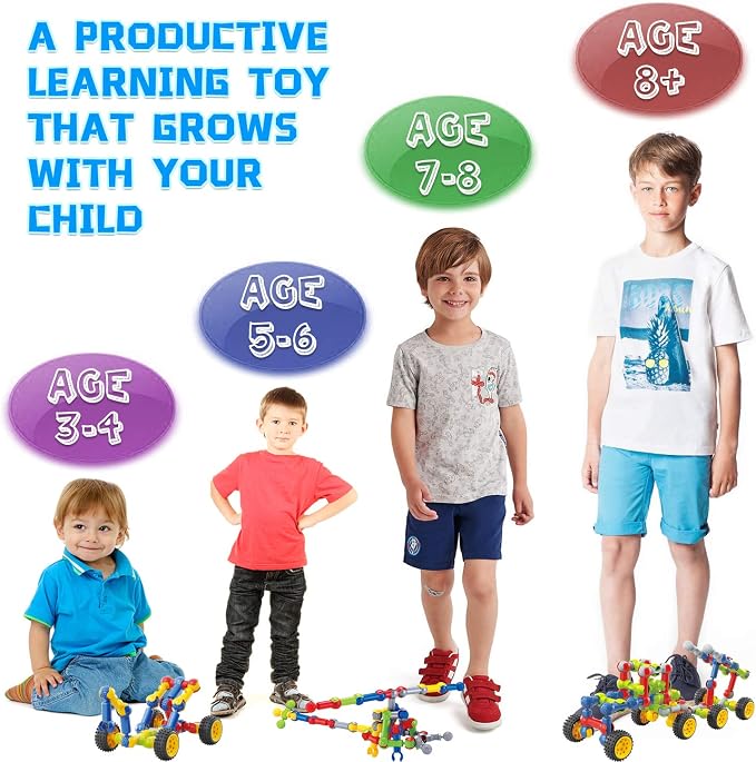 Kids STEM Building Toys for 3 4 5 6 7 8+ Year Old Boys Girls Birthday Gifts - Image 4
