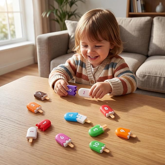 Mini Number Pops 1-10 – Fun Number Matching Toys for Toddlers - Image 2