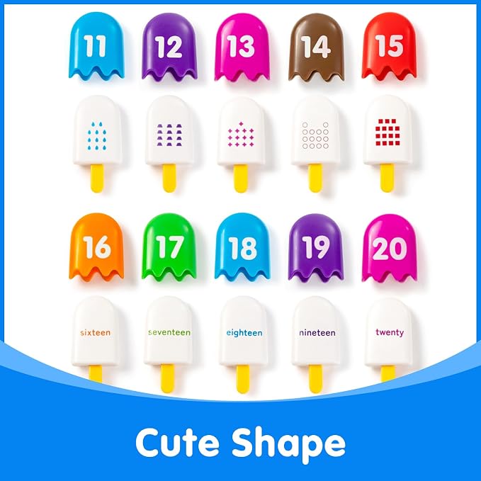 Mini Number Pops 11-20 – Fun Number Matching Toys for Toddlers - Image 3