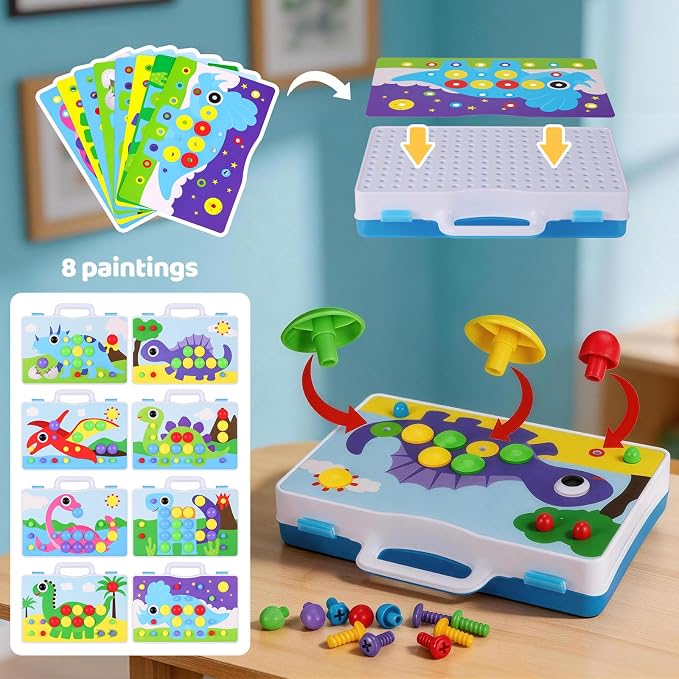STEM Building Toys 224PCS Drill Screwdriver Set for Kids - Image 6