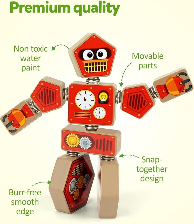 Coogam Snap Together Robot Builders for Toddlers - Image 5