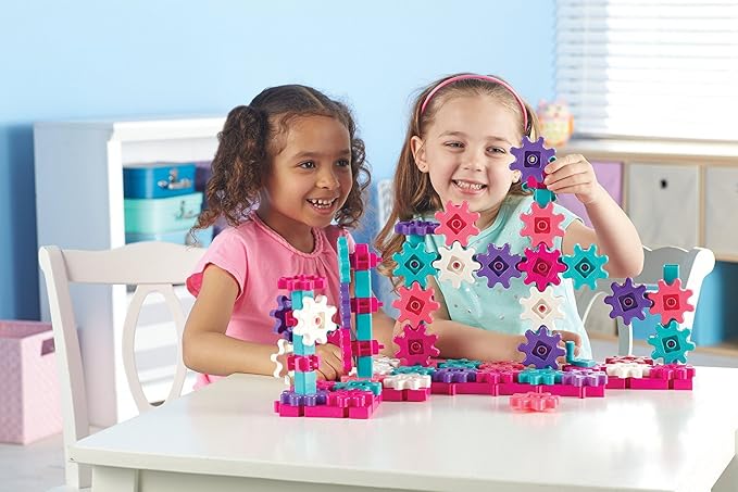 Learning Resources Gears Deluxe Building Set, Pink - Image 3