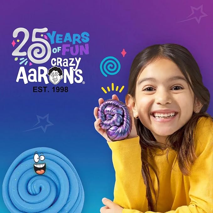 Crazy Aaron's Thinking Putty® - Prediction - Blue Sensory Putty for Kids and Grown ups in a 4" Tin - Creative and Endless Fun, Stress Relief Therapy Toys, Never Dries Out - Made in USA