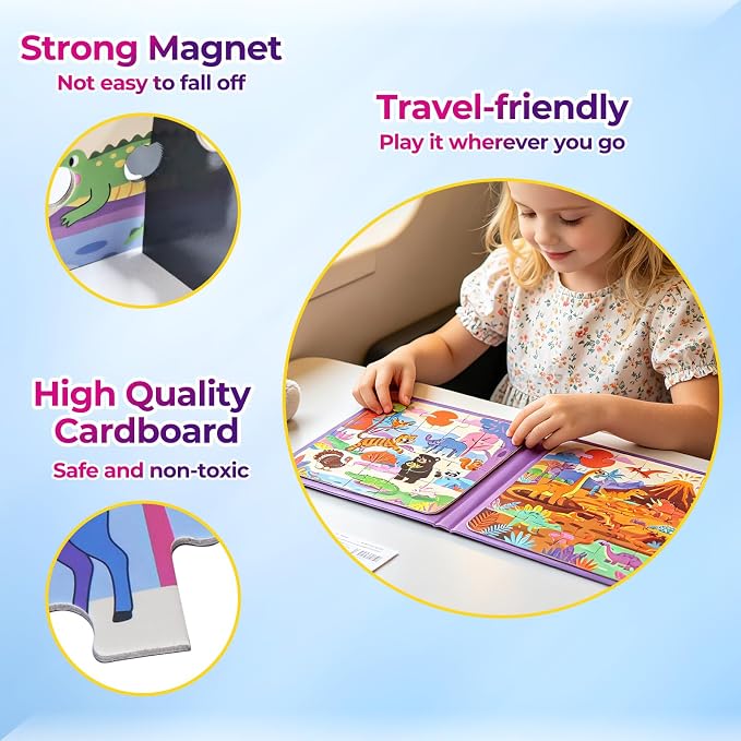 Nattork Magnetic Puzzle for Toddlers Boys Girls 3-5 4-8 5-6 Kids Puzzles - Image 5