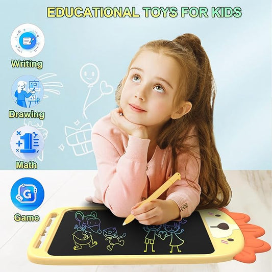 10 Inch LCD Writing Tablet, Erasable Doodle Board Toy, Cute Lion Drawing Pad for Kids Ages 2-6 - Educational Christmas Birthday Gift (Lion)