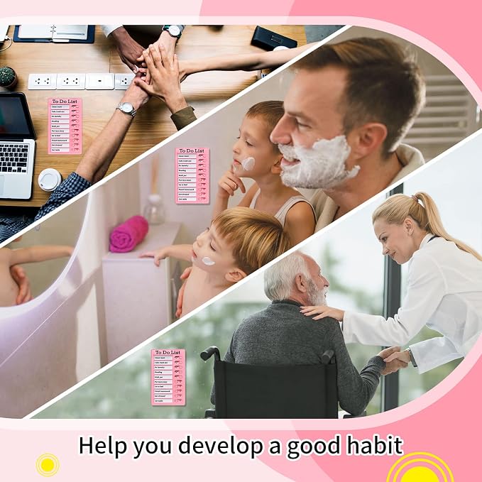 Chore Chart for Kids,To Do List, Daily Routine Chart, and Schedule Board-Checklist and Portable Memo for Efficient Task Management and Planning (pink) - Image 4