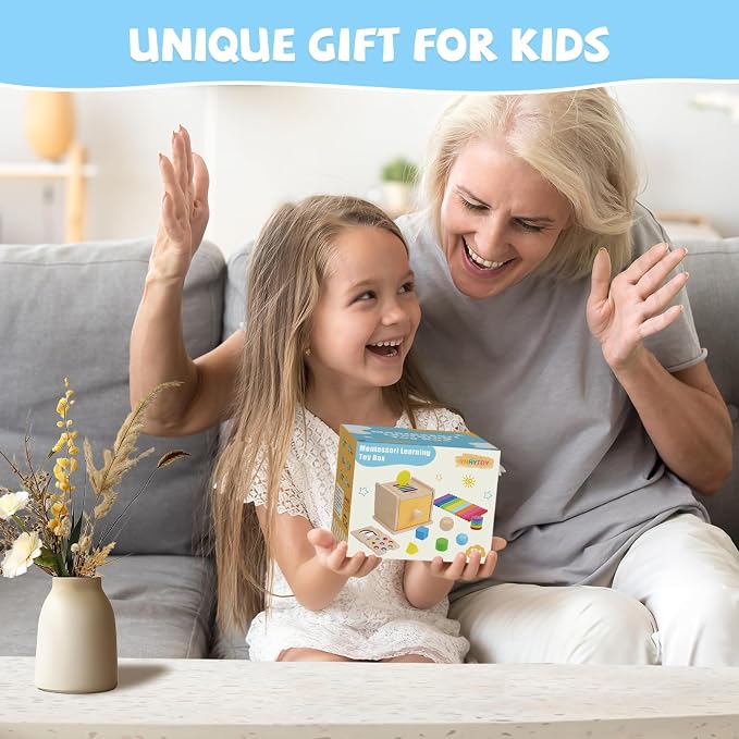 YHHYTOY Montessori Toys for 1+ Year Old, Object Permanence Coin Box - Image 6