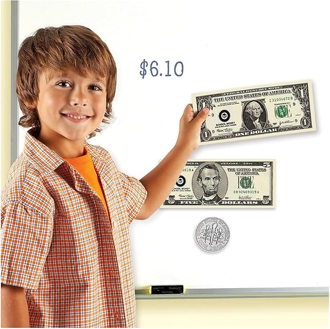 Learning Resources Double-Sided Magnetic Money - Image 2