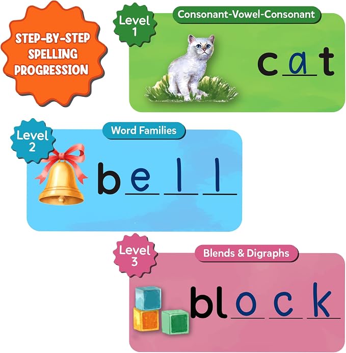 Skillmatics Spell Smarter Flash Cards – Back to School, Phonics & Spelling - Image 5
