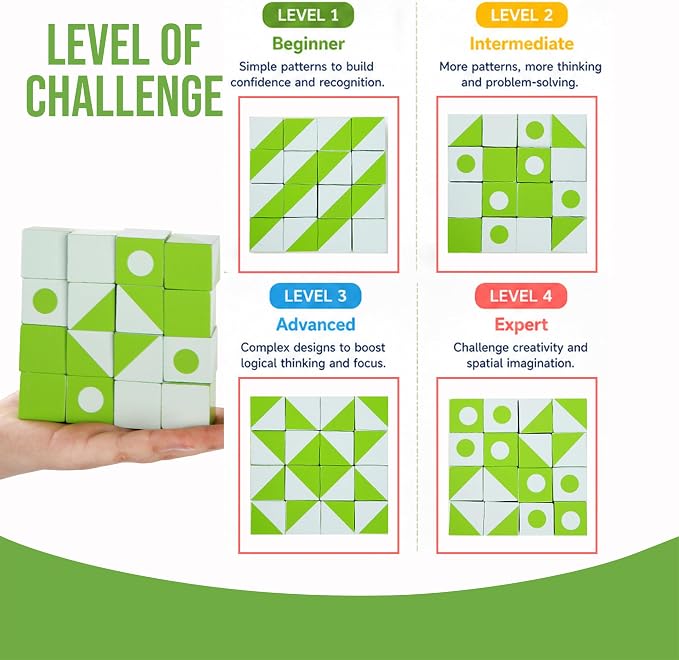 STEM Puzzle Toy – Digital Building Blocks Counting Learning Toddler Toys, Montessori Cube Puzzle for Educational Logical Thinking & Imagination, Sensory Travel Gift for 3,4,5,6,7 Years Kids - Image 5