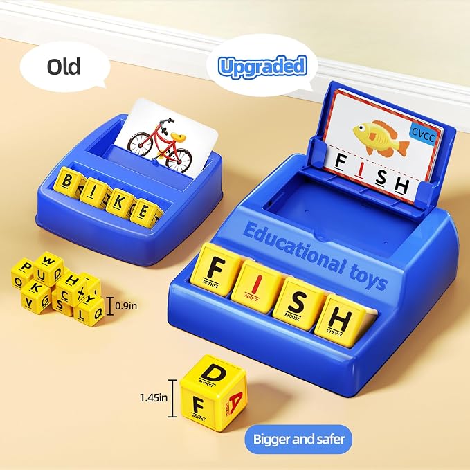 Montessori Matching Letter Game Toys for 3 4 5 Year Old Boy Girl Gifts Kids - Image 4