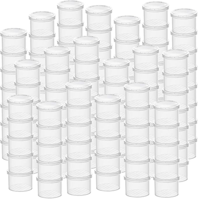 Coopay 120 Pieces Bug Jars Critter Insect Cage Magnifying Insect Box Bug Magnifier Container Catcher Cage, Science Nature Exploration Tools by Coopay