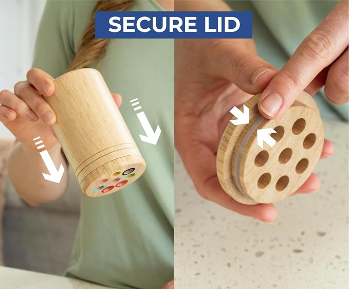 Montessori Toys Preschool, Wooden Color Sorting Toys & Fine Motor Skill Set - Image 4