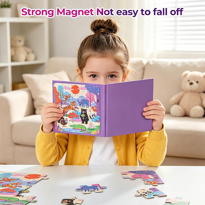 Nattork Magnetic Puzzle for Toddlers Boys Girls 3-5 4-8 5-6 Kids Puzzles - Image 6