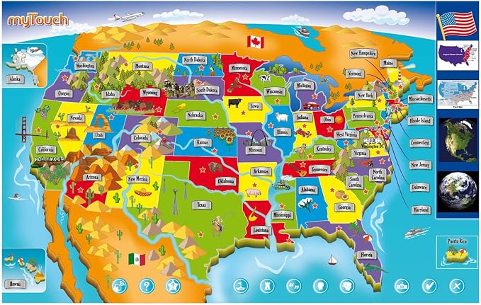 Zanzoon myTouch USA Map Game - 1000 Facts, States & Capitals - Image 6