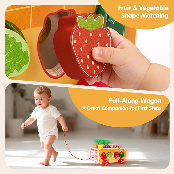 hahaland Montessori Toys 18 Month Old Girl Gifts, Wooden Toddler Toys 2-3 - Image 5