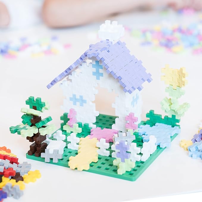 PLUS PLUS Learn to Build, Pastel Mix - 400 Piece Building Block Set - Image 4