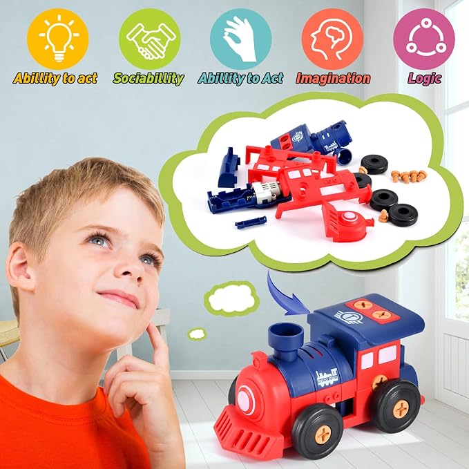 STEM Take Apart Toys for Boys Age 3-5 – Electric Building Toys Car with Motor & Drill | Educational Construction Set for Preschool, Kindergarten | Best Birthday Gift for Kids 4-8 - Image 5